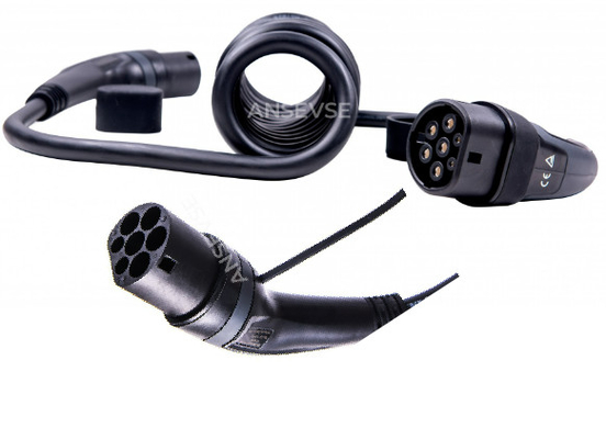 Cables de carga de vehículos eléctricos de tipo 2 de conexión a tierra estándar con materiales de cazador y nivel de protección IP65