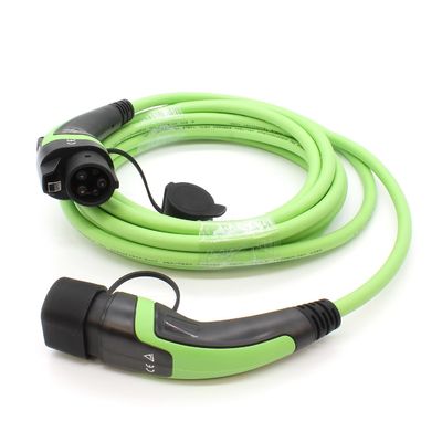16A material TPU de 5m de largo tipo 2 cables de carga EV con excelente aspecto y color personalizable