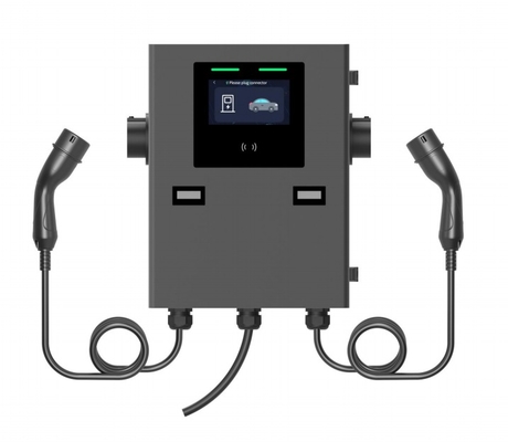 Cargador Wallbox IP55 2*22kw para uso comercial, Wallbox de doble pistola