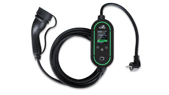comprar Cargador de EV portátil de 11kW con clasificación IP67 y pantalla LCD de 2.4 pulgadas para uso doméstico fabricación en línea