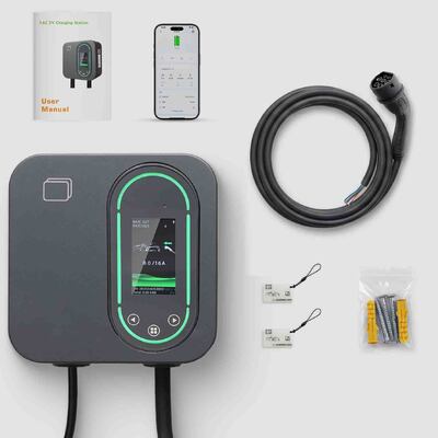 comprar 22kW EV cargador de energía solar Wallbox Station 32A 480V con caja de balance de carga dinámica fabricación en línea