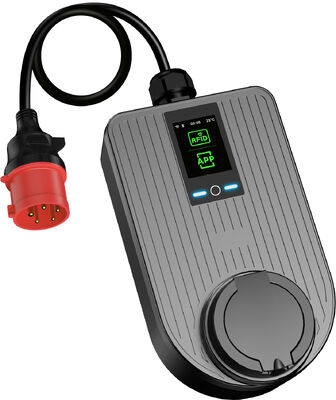 comprar 7.4kW Tipo 2 Cargador Portátil para Vehículos Eléctricos Enchufe CEE Monofásico 32A Carga en Casa Pantalla LCD de 2.8 pulgadas fabricación en línea