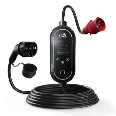 comprar Cargador portátil para vehículos eléctricos de 3 fases de 11 kW con protección IP67 y certificación CE fabricación en línea