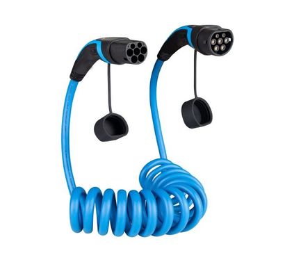 comprar 1 tipo del espiral del cable 16A del coche eléctrico de la fase - 2 a mecanografiar - cable de carga de 2 EV fabricación en línea
