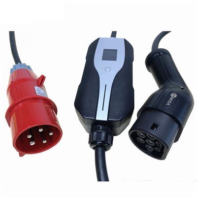 comprar Cargador portátil EVSE del nivel 2 EV del tipo 1 del SAE J1772 cambiable con CEE Plug fabricación en línea