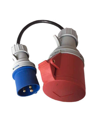 adaptador de enchufe del IEC 60309 de 32A 250V 5 Pin To 3 Pin Adapter para CEE To Blue rojo ECO