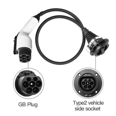 32A monofásico GB/T para mecanografiar - el adaptador de carga los 0.5m 250V del cable de 2 EV