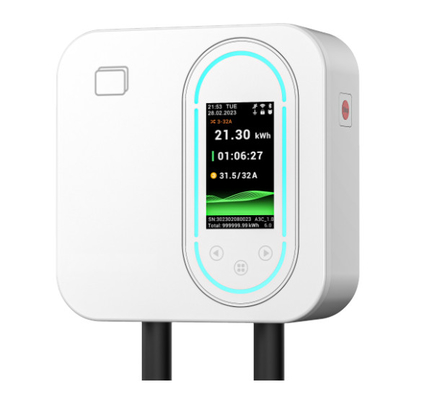 Buen precio 22kW de carga rápida de tres fases Smart Home Wallbox certificado CE Cargador de EV montado en la pared IP65 Inmune a agua Soporte Conexión RFID / WiFi / Bluetooth Disponible en blanco y negro en línea
