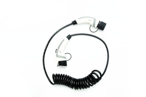 Buen precio Tipo 1 de la American National Standard 16A IP67 para mecanografiar - a cable de carga de 2 EV el cable espiral blanco en línea